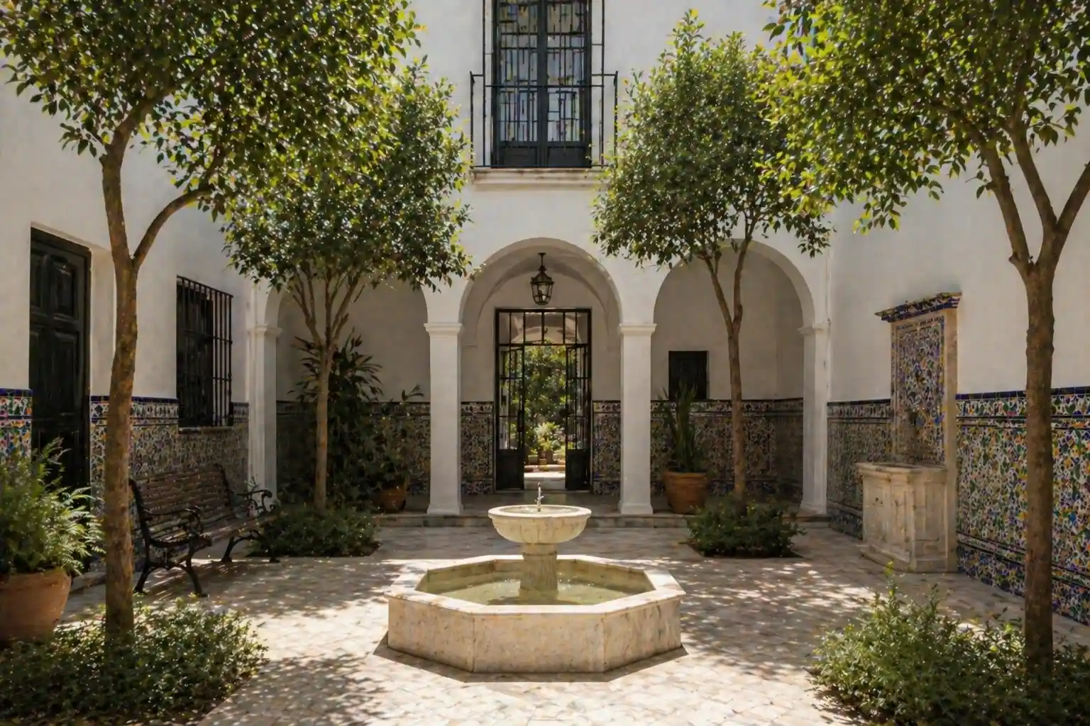 Patio Interior Estilo Andaluz