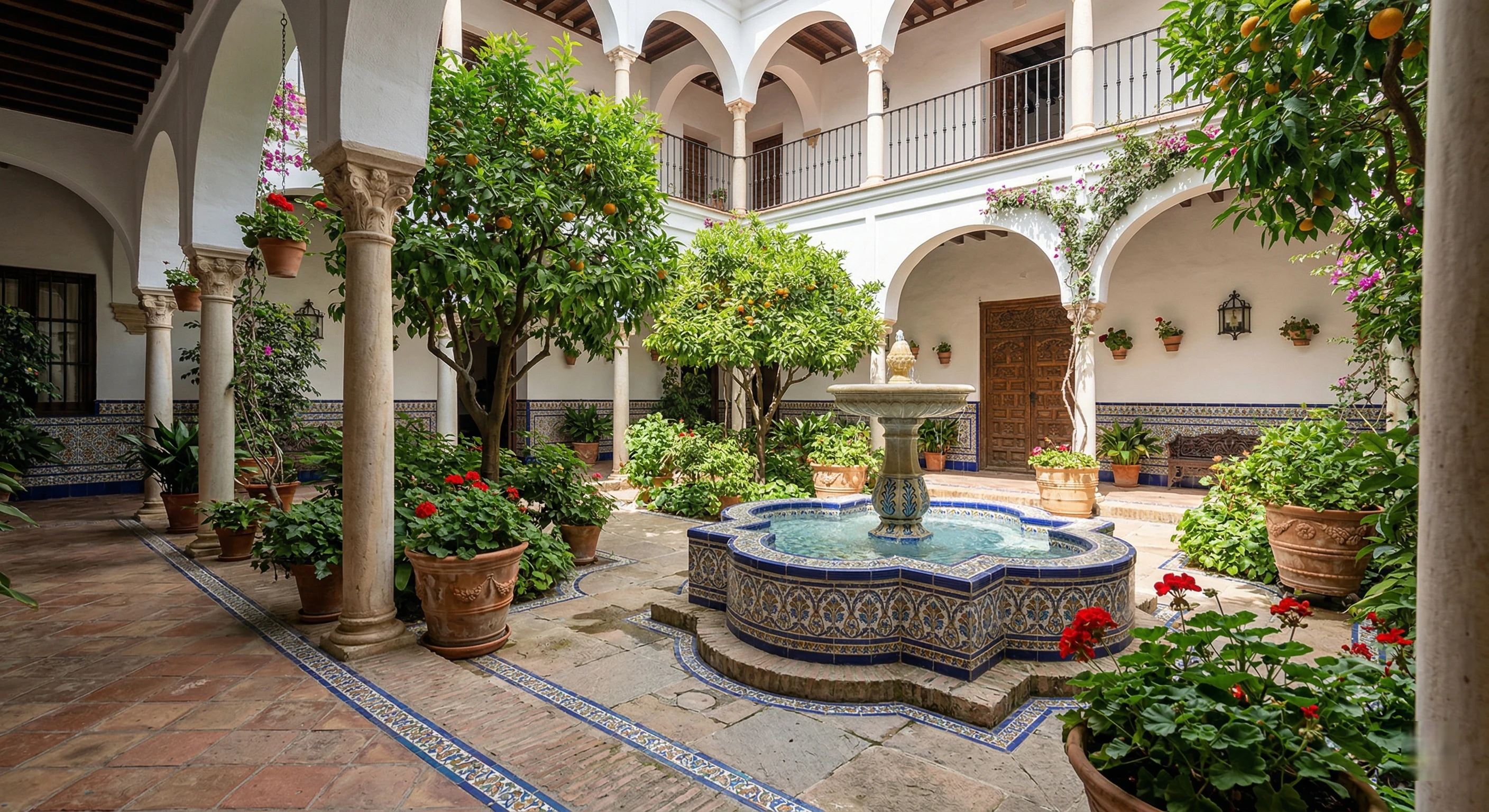 Patio Interior Estilo Andaluz